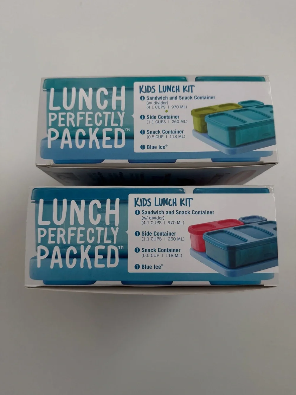Rubbermaid Lunch Blox Kit Storage Containers Freezer Packs Blue Ice School Set 2